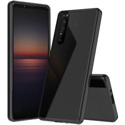 Mobigear Crystal Sony Xperia 1 II Plastique rigide Coque arrière - Noir / Transparent