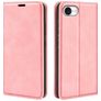 Mobigear Retro Slim Housse iPhone 16e Etui Porte-Monnaie - Rose