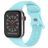 Mobigear Sport Dual Bracelet Silicone Apple Watch Fermeture à clou et passant - 49/46/45/44 mm - Baby Blue