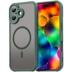 Mobigear Shockproof Coque iPhone 17 MagSafe Coque arrière Rigide - Vert