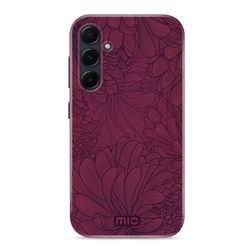 MIO Coque Samsung Galaxy A55 MagSafe Coque arrière Rigide - Berry Blooms