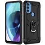 Mobigear Armor Ring Coque Motorola Moto G71 5G Coque arrière Rigide Anti-Chocs avec Anneau-Support - Noir