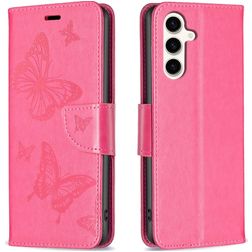 Mobigear Butterfly Samsung Galaxy S23 FE Étui Portefeuille - Magenta
