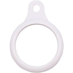 Mobigear Keychain Ring Coque Apple AirTag Porte-clés en en TPU Souple - Blanc
