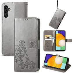 Mobigear Clover Samsung Galaxy A13 5G Étui Portefeuille - Gris