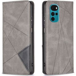 Mobigear Rhombus Slim Housse Motorola Moto G22 Etui - Gris