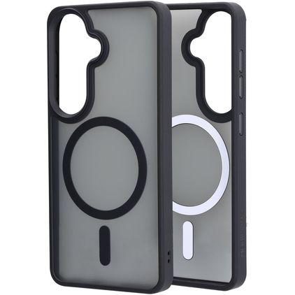 Mobiparts Hardcover Coque Samsung Galaxy S26 MagSafe Coque arrière Rigide - Satin Black