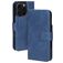 Mobiparts Classic Wallet MagSafe iPhone 16 Pro Étui Portefeuille - Steel Blue