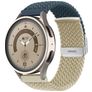 Mobigear Braided Dual Bracelet Nylon Smartwatch Fermeture à pince - Connexion universelle de 22 mm - Blanc / Dark Blue