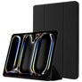 Mobigear Tri-Fold Gel Coque iPad Pro 13 Pouces (2025) Etui en TPU,Similicuir + Porte-crayon - Noir