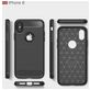 Mobigear Brushed Slim Coque iPhone XS Coque arrière en TPU Souple - Rouge