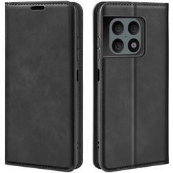 Mobigear Retro Slim Housse OnePlus 10 Pro Etui Porte-Monnaie - Noir