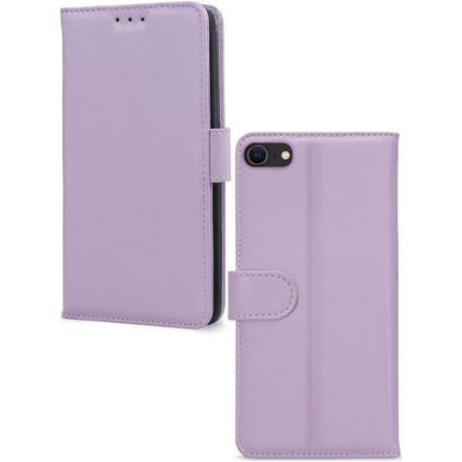 Mobilize Premium Gelly Wallet Housse iPhone SE (2022) Etui Porte-Monnaie - Violet