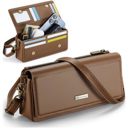 CaseMe ME30 Crossbody Sac téléphone - Large - Marron