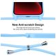 Mobigear Lanyard iPhone 15 Coque avec cordon en Silicone - Bleu