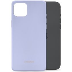 Mobilize Rubber Gelly iPhone 15 Plus TPU souple Coque arrière - Pastel Purple