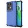 Mobigear Honeycomb Coque OPPO Reno 8 Pro 5G Coque arrière Rigide Anti-Chocs - Bleu