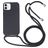 Mobigear Lanyard iPhone 16 Coque avec cordon en Silicone - Noir