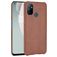 Mobigear Croco OnePlus Nord N100 Plastique rigide Coque arrière - Marron