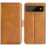 Mobigear Slim Magnet Housse Google Pixel 6a Etui Porte-Monnaie - Cognac