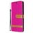 Mobigear Fabric Housse Samsung Galaxy A21 Etui en Tissu Porte-Monnaie - Magenta