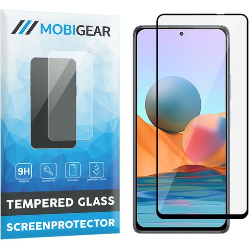Mobigear Premium Xiaomi Redmi Note 10 Pro Verre trempé Protection d'écran - Compatible coque - Noir
