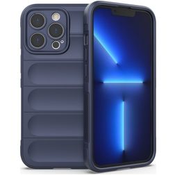 Mobigear Bumpy iPhone 13 Pro TPU souple Coque arrière - Bleu foncé