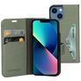 Mobiparts Classic Wallet Housse iPhone 13 Mini Etui Porte-Monnaie - Stone Green