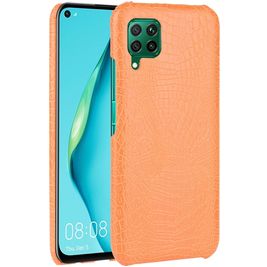 Mobigear Croco Coque Huawei P40 Lite Coque arrière Rigide - Orange