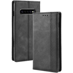 Mobigear Sensation Housse Samsung Galaxy S10 Plus Etui Porte-Monnaie - Noir