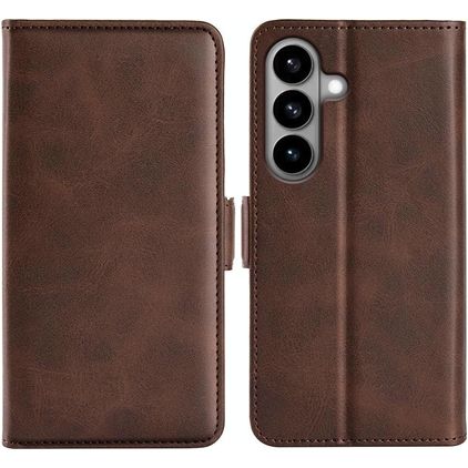 Mobigear Slim Magnet Housse Samsung Galaxy S26 Etui Porte-Monnaie - Marron