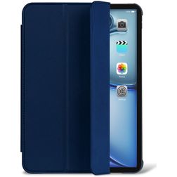 Decoded Textured Slim Coque iPad Air 5 (2022) Etui en Silicone Souple - Navy Peony
