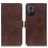 Mobigear Croco Housse POCO M5 Etui Porte-Monnaie - Marron