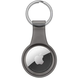 Xccess Keychain Coque Apple AirTag Porte-clés en Silicone Souple - Noir