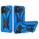 Mobigear Armor Stand Coque Samsung Galaxy A03 Coque arrière Rigide Anti-Chocs avec Support Amovible - Bleu