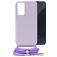 Mobilize Lanyard Gelly Samsung Galaxy A35 Coque avec cordon en TPU Souple - Pastel Purple