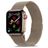 Mobigear Color Loop Bracelet Milanais Apple Watch Fermeture magnétique - 49/46/45/44 mm - Or
