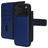 Mobiparts Housse iPhone 17 Pro Max Etui avec Coque Détachable en Cuir Véritable Porte-Monnaie - Bleu