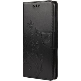 Mobigear Flowers Housse Samsung Galaxy A33 Etui Porte-Monnaie - Noir