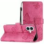 Mobigear Butterfly Housse iPhone 17 Etui Porte-Monnaie - Rouge