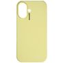 Nudient Base Coque iPhone 16 Plus Coque arrière en Silicone - Pale Yellow