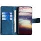 Mobigear Croco Housse Motorola Edge 30 Neo Etui Porte-Monnaie - Bleu