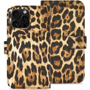 My Style Flex Wallet Housse iPhone 16 Pro Max Etui Porte-Monnaie - Wild Leopard