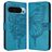 Mobigear Butterfly Housse Google Pixel 9 Pro XL Etui Porte-Monnaie - Bleu