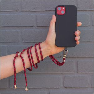Mobigear Lanyard - Cordon de téléphone universel ajustable - Noir