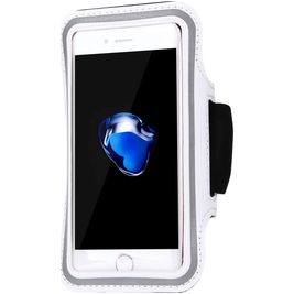 Mobigear Brassard Téléphone iPhone 7 Brassard Coque de Sport en Neoprène - Blanc
