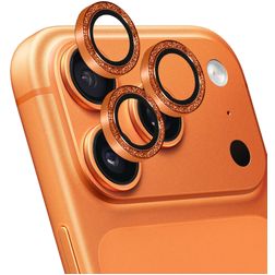 Mobiparts Camera Lens iPhone 17 Pro Aluminum Protection Objectif Caméra - Compatible Coque - Orange Gold