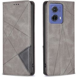Mobigear Rhombus Slim Housse Motorola Moto G85 Etui - Gris