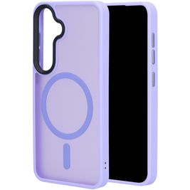 Mobiparts Hardcover Coque Samsung Galaxy S25 MagSafe Coque arrière Rigide - Satin Lila