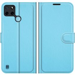 Mobigear Classic Housse Realme C21Y Etui Porte-Monnaie - Bleu